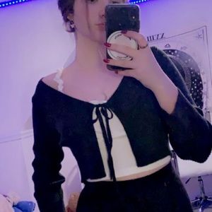 Dark green sweater cover up